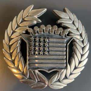 Famous stars and straps belt buckle